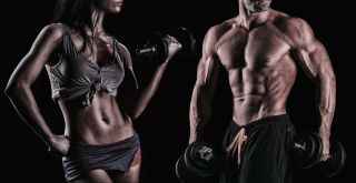 Спортивное телосложение мужчины и женщины