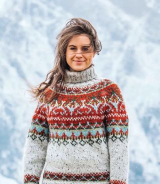Лыжный женский свитер