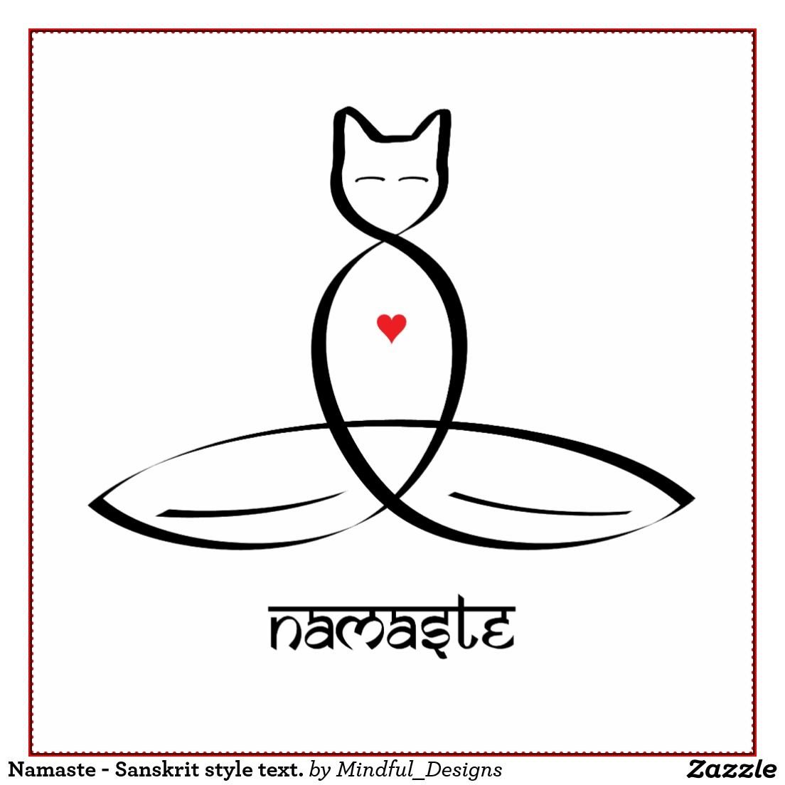 Намасте текст. Кошка йога. Кот йога рисунок. Кошка и йога иллюстрация. Символы йоги.