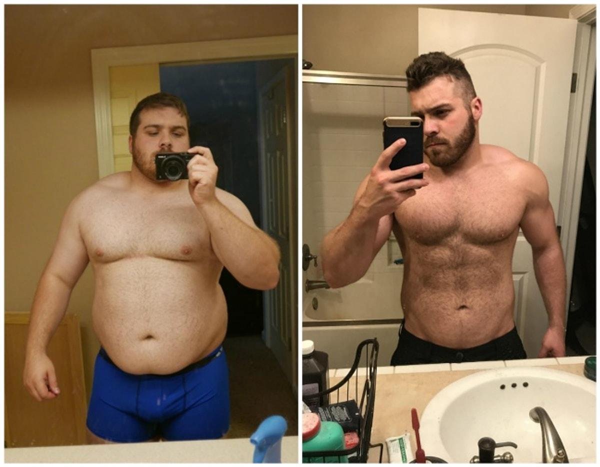 Сильно скинул. До и после похудения мужчины. Трансформация тела. Мужчина с лишним весом.