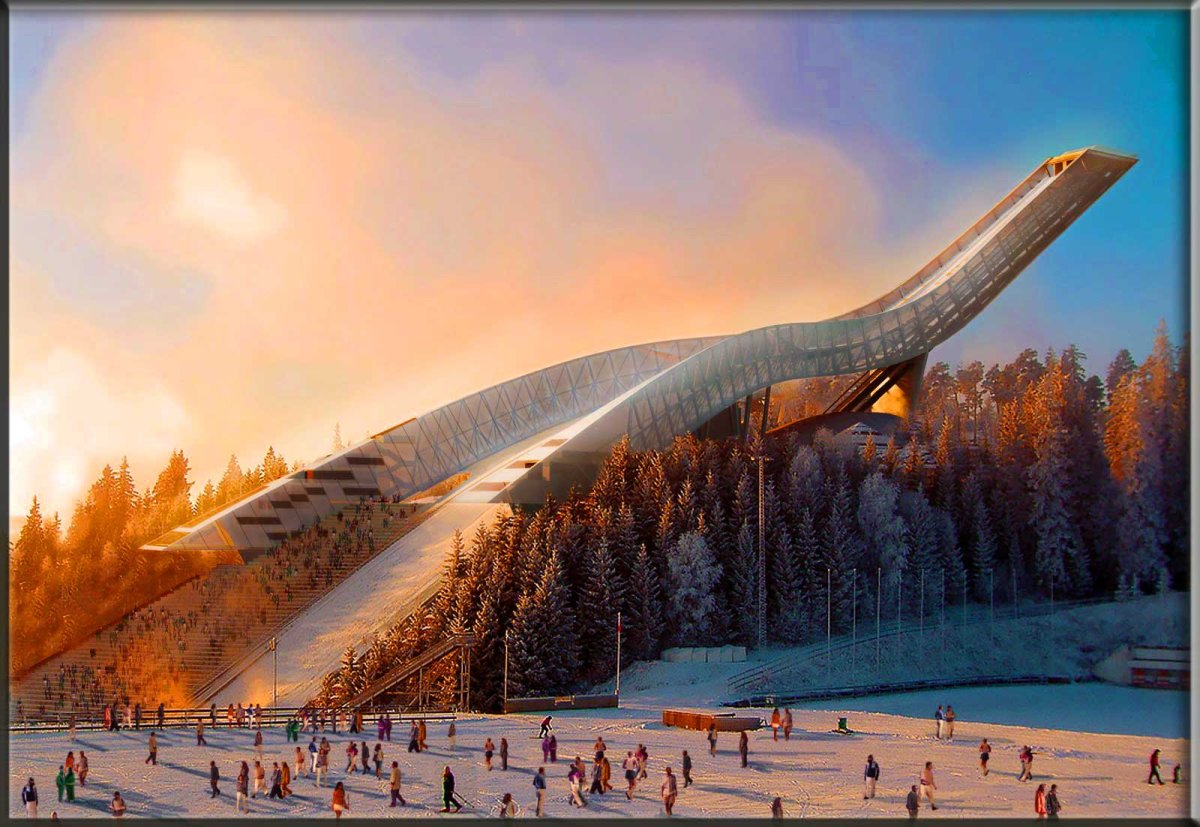 Самый большой лыжный трамплин в мире