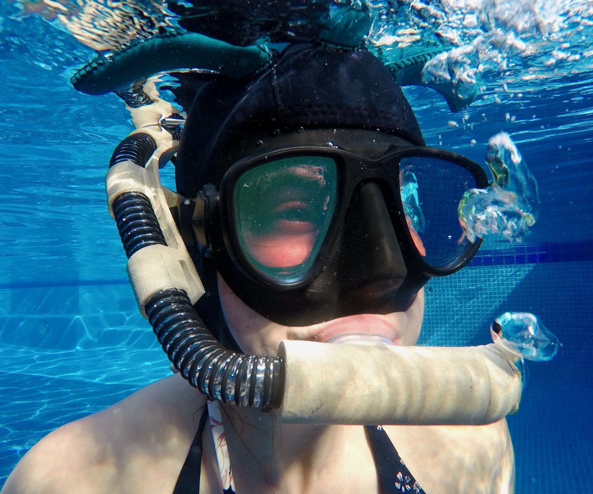 Шлем для подводного плавания